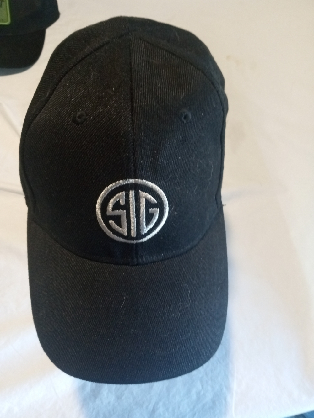 Sauer Black Embroidered Logo Baseball Cap